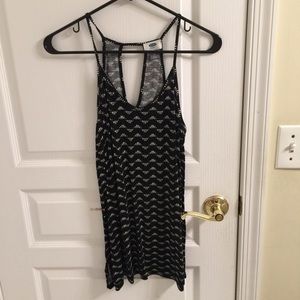 black white triangular tank top (old navy)